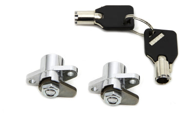 Chrome Saddlebag Lock and Key Kit 1993 / 2013 FLT 1993 / 2013 FLHT