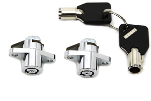 Chrome Saddlebag Lock and Key Kit 1993 / 2013 FLT 1993 / 2013 FLHT