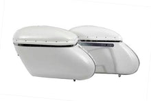 Load image into Gallery viewer, Replica Bubble Saddlebag Set White 1958 / 1984 FL
