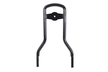 Load image into Gallery viewer, 14-1/2&quot; Mini Medallion Style Sissy Bar Upright Black 2004 / UP XL 2006 / 2017 FXD except FXDF, FXDFSE2, 2010 FXDWG models1984 / 1984 FXST except FXSTD1985 / 2005 FXST except FXSTD2006 / UP FLST except 2006 FLSTFSE2, 2007-UP FLSTF, FLSTB, FLSTSE, FLSTSB