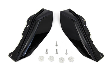 Mid Frame Cover Air Deflector Kit Black 2009 / UP FLT without an adjustable rider backrest