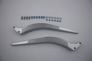 Curved Fender Strut Set Chrome 0 /  Custom application for 8 to 12" wide fenders"