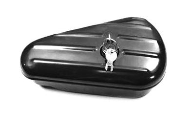 Oval Right Side Black Tool Box 1940 / 1957 FL 1940 / 1948 UL