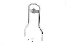 Load image into Gallery viewer, 14-1/2&quot; Mini Medallion Style Sissy Bar Upright Chrome 2004 / UP XL 2006 / 2017 FXD except FXDF, FXDFSE2, 2010 FXDWG models1984 / 1984 FXST except FXSTD1985 / 2005 FXST except FXSTD2006 / UP FLST except 2006 FLSTFSE2, 2007-UP FLSTF, FLSTB, FLSTSE, FLSTSB