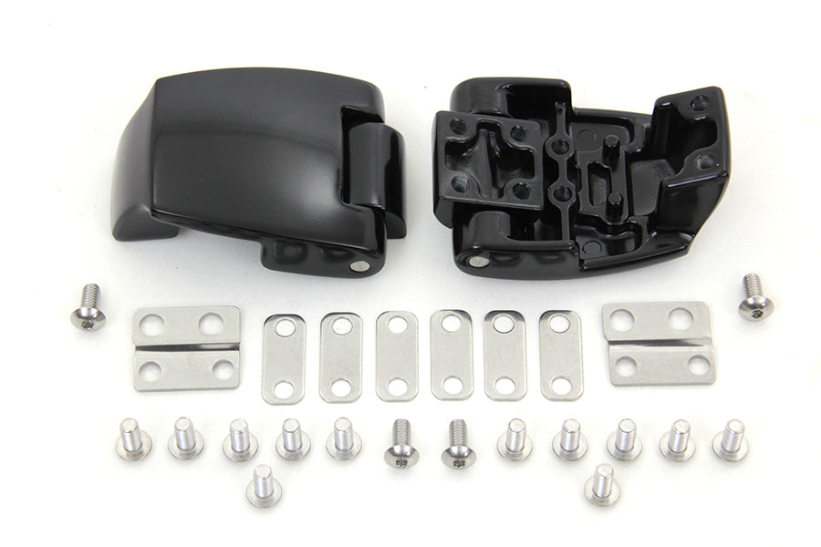 Black Tour-Pak Luggage Hinge Kit 1988 / 2013 FLT