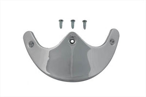 Smooth Narrow Chrome Front Fender Tip 0 /  Custom application for a 4 wide fender"