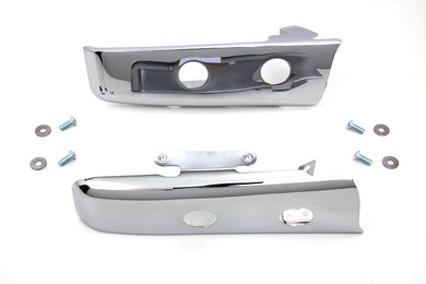 Chrome Slotted Saddlebag Filler Strip Kit 2014 / UP FLT