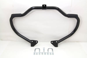 Black Front Engine Bar with Footpeg Pads 2006 / 2017 FXD with mid or forward controls2006 / 2017 FXDWG with mid or forward controls