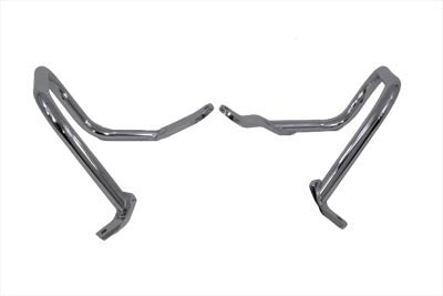 Chrome Rear Frame Guard Set 2000 / 2017 FLST 2000 / 2005 FXST