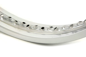 21" x 1.85 Rolled Edge Front Wheel Rim Chrome 0 /  Custom application for rear application