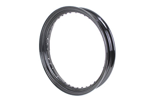 19" x 2.5 Drop Center Black Wheel Rim 0 /  Custom application for front fitment
