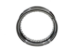16" x 4.00 Drop Center Chrome Wheel Rim 0 /  Custom application for rear fitment