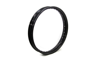 21" X 2.15 Rolled Edge Rim Black 0 /  All models for front application