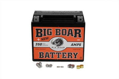 Big Boar Battery 350 Amps Sealed Maintenance Free 1973 / 1984 FXE 1982 / 1994 FXR 1980 / 1986 FX 1984 / 1990 FXST 1986 / 1990 FLST