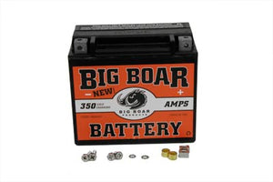 Big Boar Battery 350 Amps Sealed Maintenance Free 1991 / UP FXST 1991 / 2017 FXD 1991 / UP FLST