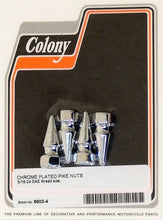 Load image into Gallery viewer, Hardware Pike Nut 5 / 16-24 SAE Chrome Plated Pack Of 4 Colony#6903-4
