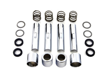 Chrome Pushrod Cover and Clip Kit 1940 / 1947 FL 1966 / 1984 FL 1971 / 1984 FX 1971 / 1984 FX 1984 / UP FXST 1986 / UP FLST 1979 / UP FLT 1979 / UP FLT 1991 / 2017 FXD
