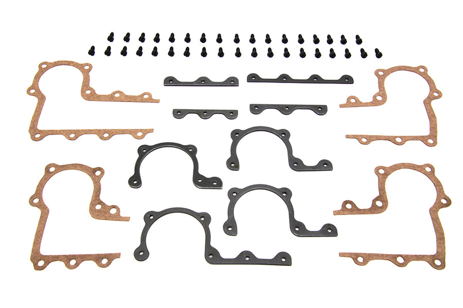 Parkerized Rocker Arm Cover Strip and Gasket 1936 / 1940 EL 1941 / 1947 FL