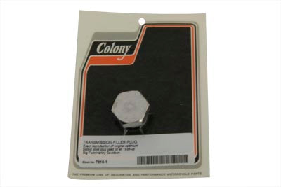Cadmium Transmission Fill Plug 7/8 X 18 Thread 1936 / 1940 EL 1937 / 1948 UL 1941 / 1984 FL 1971 / 1984 FX