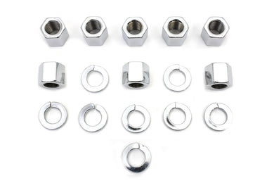 Chrome Stock Cylinder Base Nuts and Washers 1957 / 1985 XL 1929 / 1952 WL 1929 / 1973 G