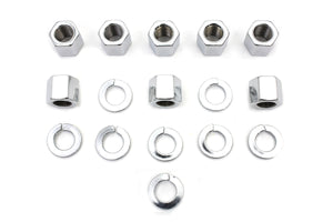 Chrome Stock Cylinder Base Nuts and Washers 1957 / 1985 XL 1929 / 1952 WL 1929 / 1973 G