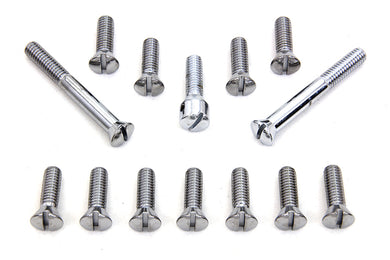 Chrome Transmission Top Cover Screw Kit 1941 / 1978 FL 1971 / 1978 FX 1936 / 1940 EL 1937 / 1948 UL