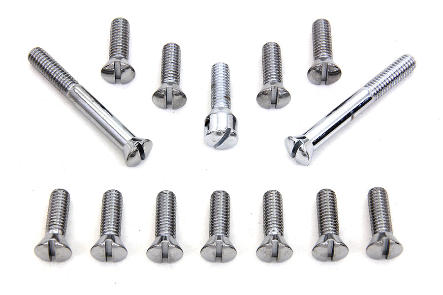 Chrome Transmission Top Cover Screw Kit 1941 / 1978 FL 1971 / 1978 FX 1936 / 1940 EL 1937 / 1948 UL