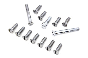 Chrome Transmission Top Cover Screw Kit 1941 / 1978 FL 1971 / 1978 FX 1936 / 1940 EL 1937 / 1948 UL