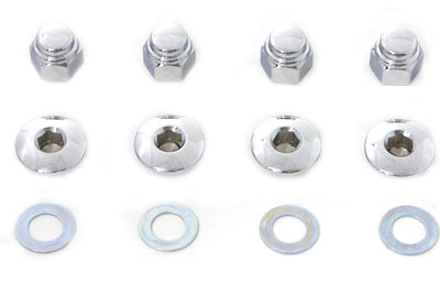 Rocker Shaft End Nut Stock Allen Type Chrome 1971 / 1984 FL 1971 / 1984 FX 1982 / 1983 FXR 1979 / 1983 FLT 1971 / 1985 XL