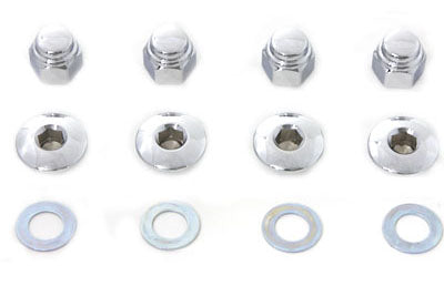 Rocker Shaft End Nut Stock Allen Type Chrome 1971 / 1984 FL 1971 / 1984 FX 1982 / 1983 FXR 1979 / 1983 FLT 1971 / 1985 XL