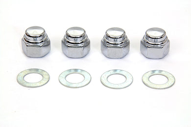 Rocker Shaft Chrome End Cap Type Nut with Washers 1966 / 1984 FL 1971 / 1984 FX 1979 / 1983 FLT 1982 / 1983 FXR 1957 / 1985 XL