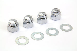 Rocker Shaft Chrome End Cap Type Nut with Washers 1966 / 1984 FL 1971 / 1984 FX 1979 / 1983 FLT 1982 / 1983 FXR 1957 / 1985 XL