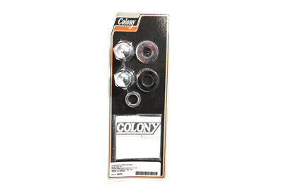 Chrome Axle Nut Kit Acorn Style 1979 / UP XL 1973 / 1984 FX 1973 / 1984 FL 1984 / UP FXST 1986 / UP FLST 1982 / 1994 FXR 1982 / 1994 FXR 1991 / 2017 FXD