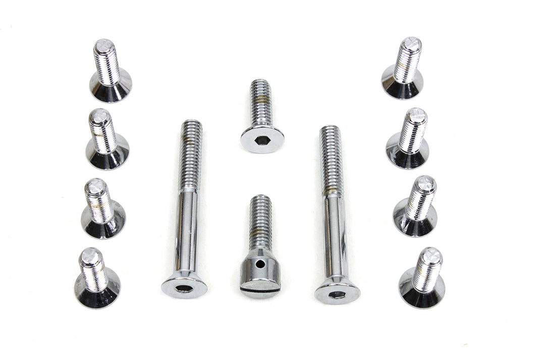 Transmission Top Cover Screw Kit Chrome 1965 / 1978 FL 1971 / 1978 FX