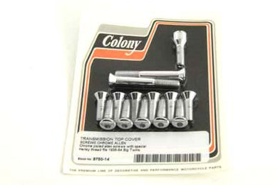 Transmission Top Cover Screw Kit Chrome 1941 / 1964 FL 1936 / 1940 EL 1937 / 1948 UL