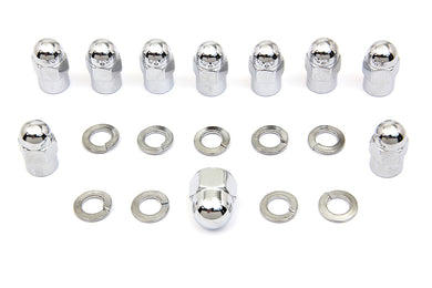 Chrome Transmission Side Cover Nut Kit 1936 / 1940 EL 1937 / 1948 UL 1941 / 1984 FL 1971 / 1984 FX