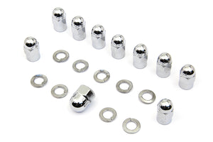 Chrome Transmission Side Cover Nut Kit 1936 / 1940 EL 1937 / 1948 UL 1941 / 1984 FL 1971 / 1984 FX