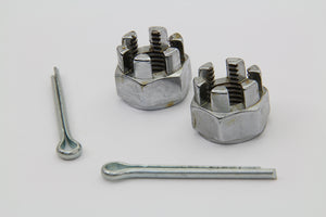 Front Axle Nut Kit Chrome 1929 / 1936 WL