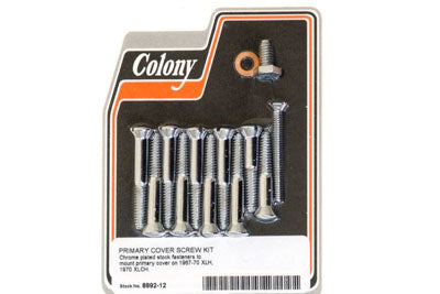 Primary Cover Screw Kit Chrome 1967 / 1970 XLH