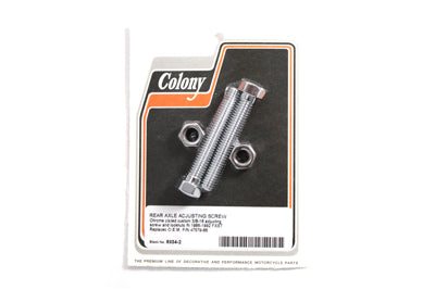 Chrome Rear Axle Adjuster Screws 1986 / 1992 FXST 1986 / 1992 FLST