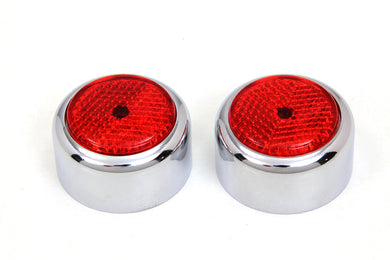 Swingarm Pivot Bolt Cover with Red Reflectors 1986 / 1999 FXST 1986 / 1999 FLST