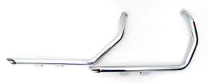 CHROME PLATED 1 3/4" DRAG PIPES SPORTSTER , 2004, 2005, 2006, 2007, 2008, 2009, 2010, 2011, 2012, 2013,