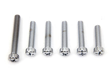 Load image into Gallery viewer, Cam Cover Screw Kit Chrome 1970 / 1984 FL 1971 / 1984 FX 1979 / 1992 FLT 1979 / 1992 FLT 1982 / 1992 FXR 1982 / 1992 FXR 1984 / 1992 FXST 1986 / 1992 FLST 1991 / 1992 FXD