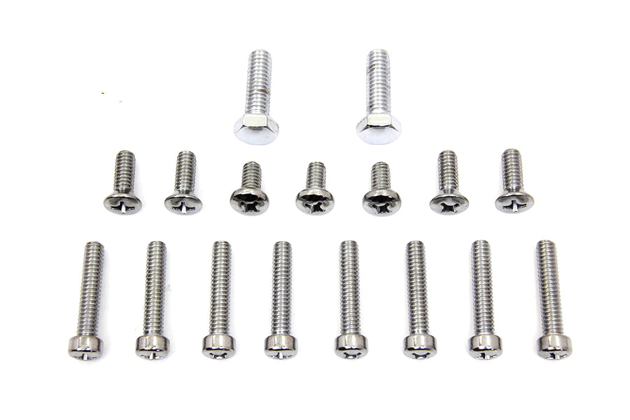 Primary Cover Screw Kit Chrome 1970 / 1984 FL 4-speed1971 / 1984 FX