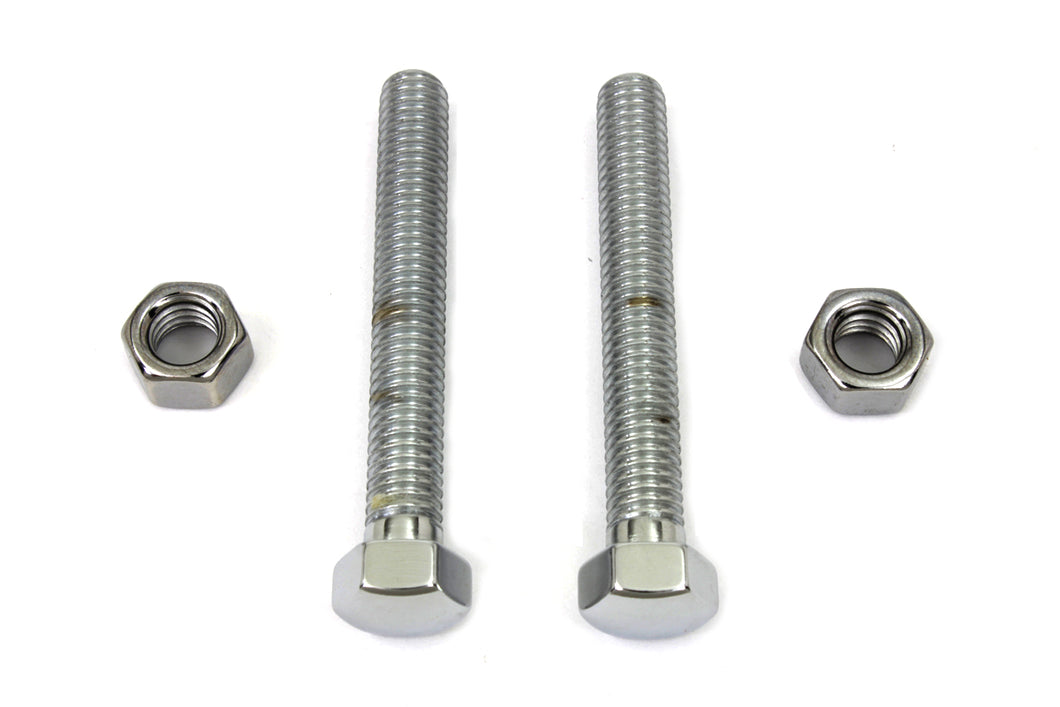 Chrome Rear Axle Adjuster Screw 1993 / UP FXST 1993 / UP FLST