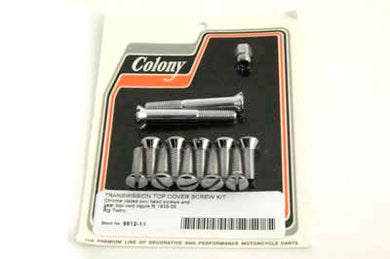 Transmission Top Cover Screw Kit Chrome 1941 / 1955 FL 1936 / 1940 EL 1937 / 1948 UL