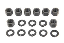 Load image into Gallery viewer, Replica Cylinder Base Nut Kit Parkerized 1936 / 1940 EL 1941 / 1977 FL 1971 / 1977 FX 1937 / 1948 UL