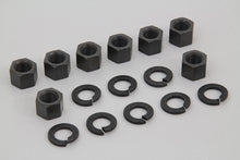 Load image into Gallery viewer, Replica Cylinder Base Nut Kit Parkerized 1936 / 1940 EL 1941 / 1977 FL 1971 / 1977 FX 1937 / 1948 UL