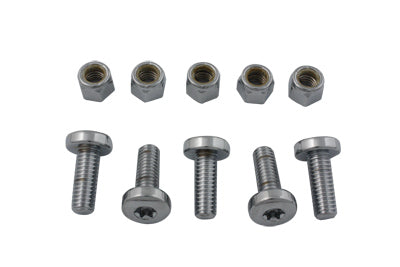 Rear Disc Bolt and Nut Kit Chrome 1992 / 2017 FXD 1992 / UP FXST 1992 / UP FLST 1992 / UP XL 1992 / UP FLT