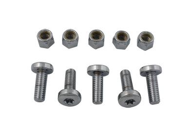 Rear Disc Bolt and Nut Kit Chrome 1992 / 2017 FXD 1992 / UP FXST 1992 / UP FLST 1992 / UP XL 1992 / UP FLT